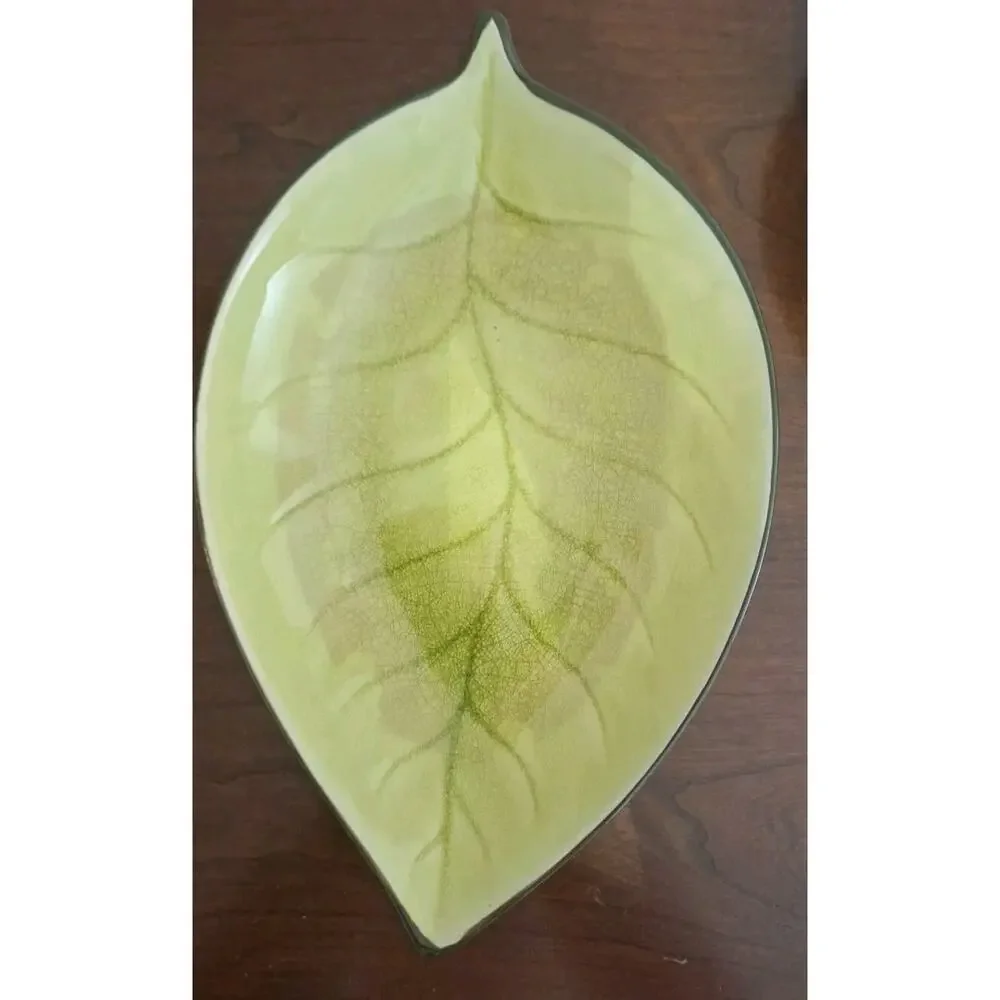 Pier 1 Imports Leaf Shaped Stoneware Nesting Bowls